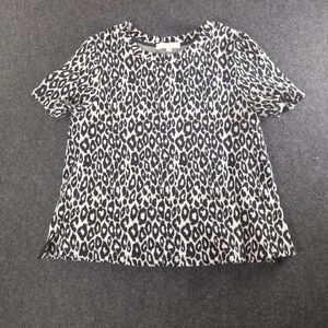 Anthropologie Eri Ali Leopard Print Women's Top